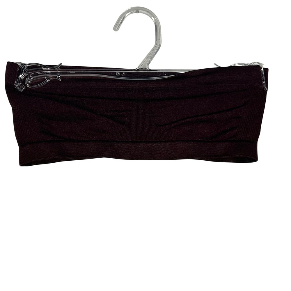 Nordstrom Seamless‎ Bandeau Bra Top Bralette Brown Small Medium Nylon Spandex